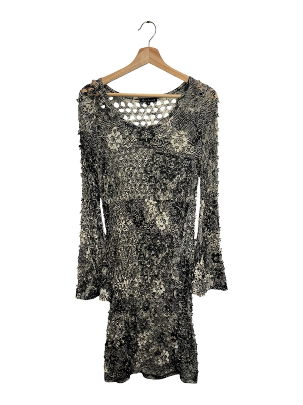 Méchant Lace Cutout Dress S Y2K Goth Boho Fairy Grunge Festival Gothcore